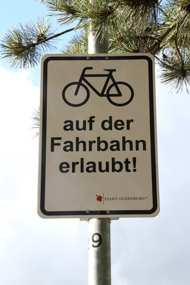 Radfahren erlaubt